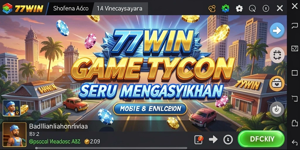 Screenshot 77WIN menampilkan pengalaman gameplay Tycoon yang seru.