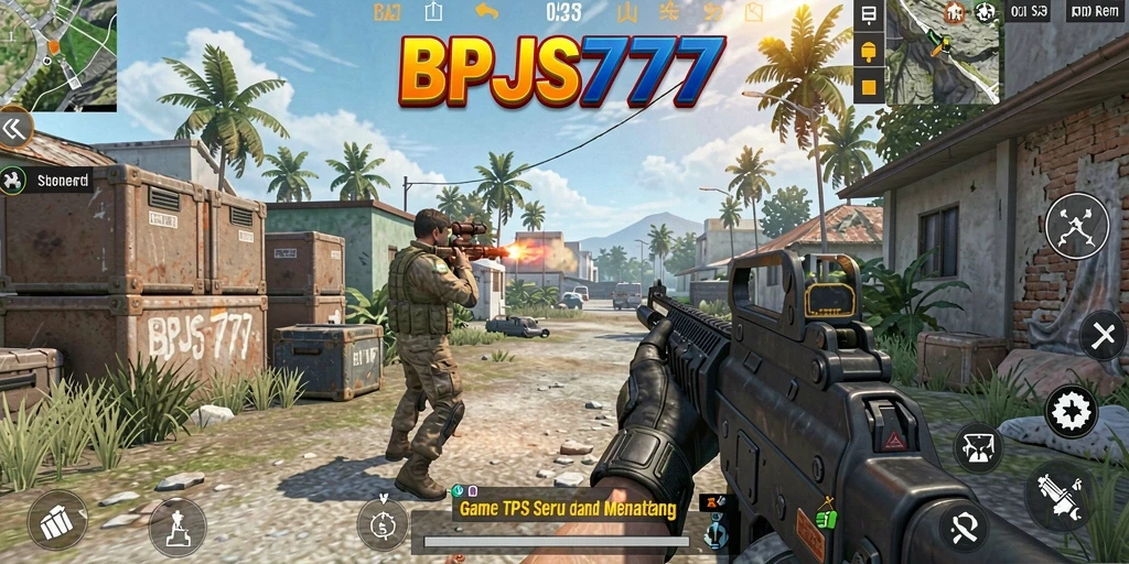 Screenshot gameplay BPJS777 menampilkan aksi seru TPS yang mendebarkan.