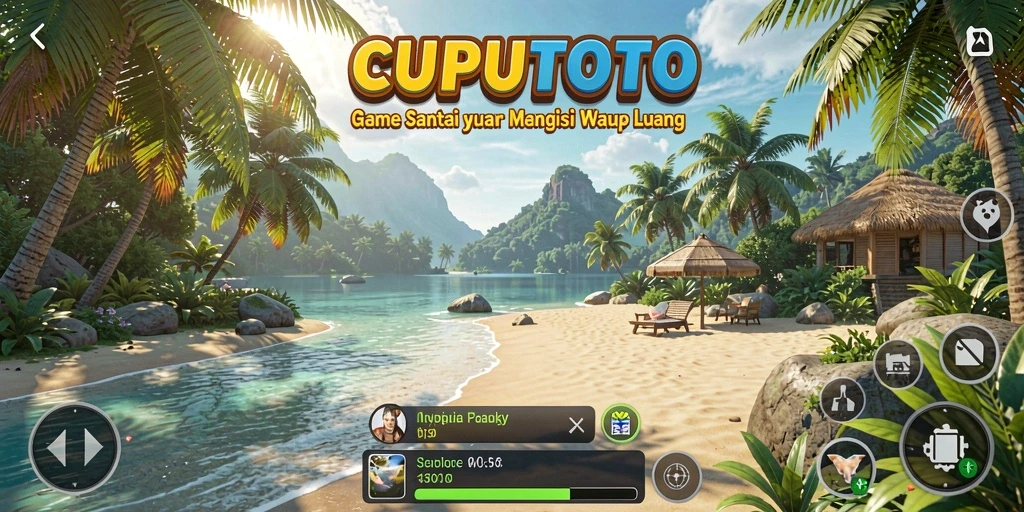 Screenshot permainan CUPUTOTO menunjukkan keseruan gameplay santai.