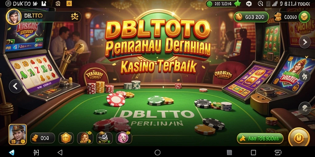 Tampilan screenshot utama DBLTOTO menampilkan gameplay seru dari permainan Kasino.