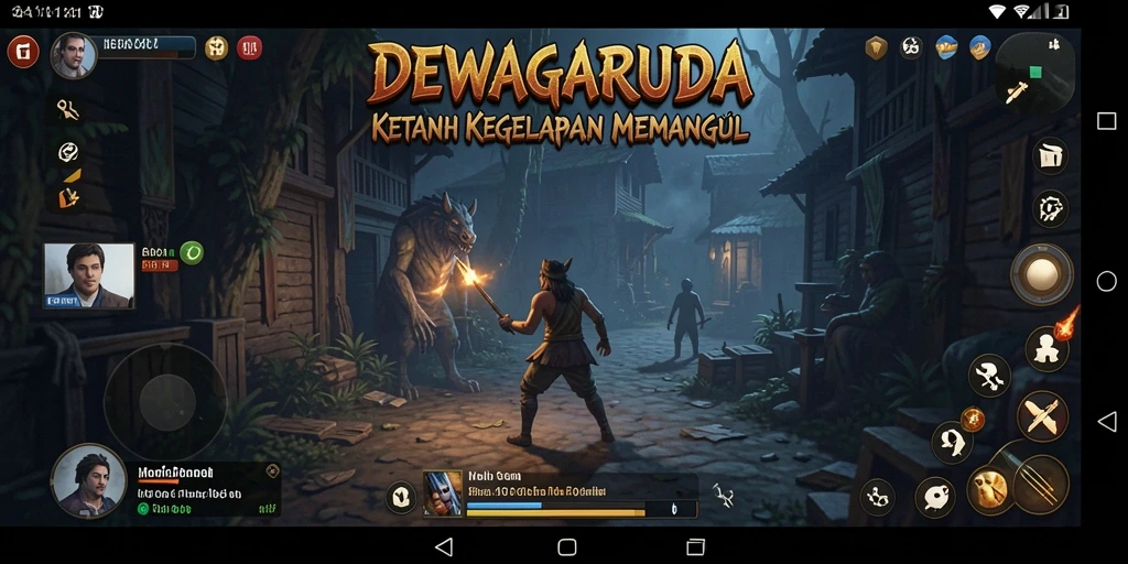 Tangkapan layar DEWAGARUDA menampilkan suasana mencekam dalam gameplay.