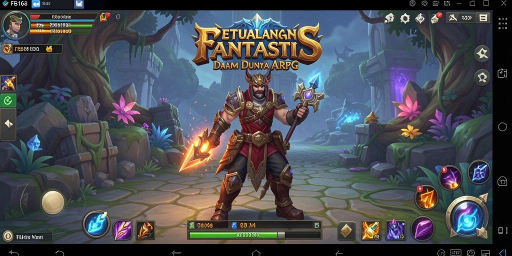 Tangkapan layar dari permainan ARPG yang menampilkan pertarungan mendebarkan.