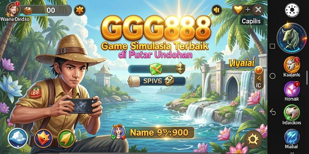 Gameplay GGG888 menampilkan dunia simulasi yang kaya dan mendetail.