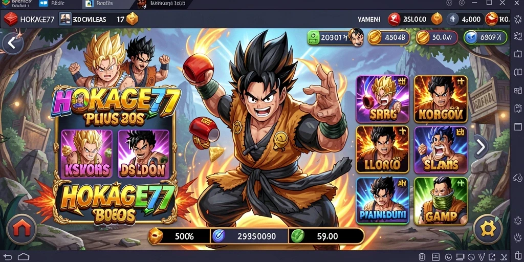 Screenshot gameplay HOKAGE77 menunjukkan keseruan dan grafis menawan game Slot.