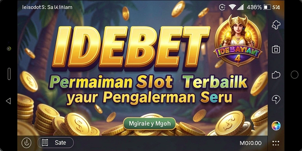 Screenshot utama IDEBET menampilkan gameplay Slot yang menarik dan seru.