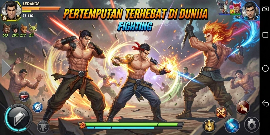 Tampilan gameplay LEDAKGG yang penuh aksi dan seru.