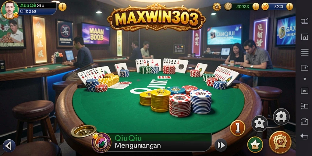 Tampilan gameplay seru dari MAXWIN303 dalam QiuQiu.