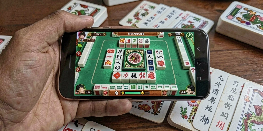 Screenshot dari gameplay MENARA188 yang menampilkan momen seru saat bermain Mahjong.