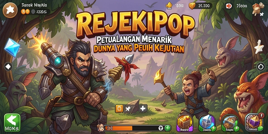 Tampilan gameplay seru di dunia penuh petualangan.