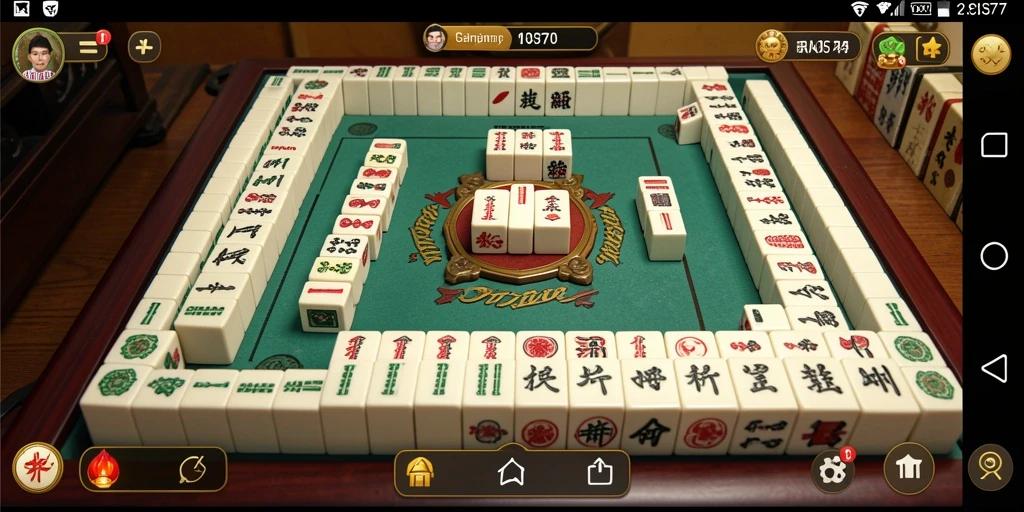 Screenshot RICIS77 menampilkan gameplay Mahjong yang seru dan menantang.