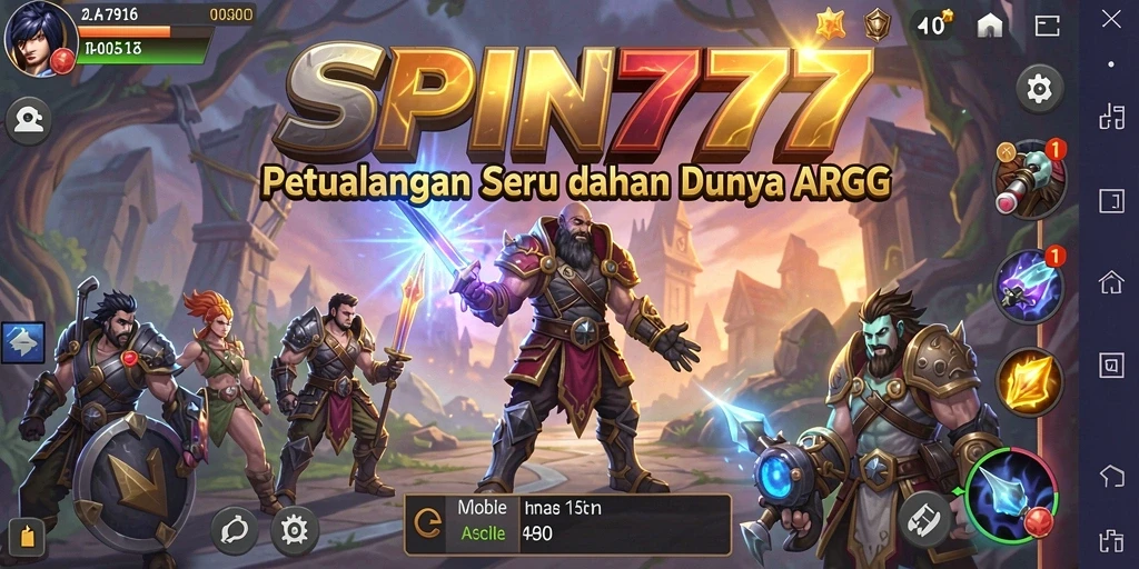Tampilan gameplay SPIN777 yang menegangkan dan menantang.