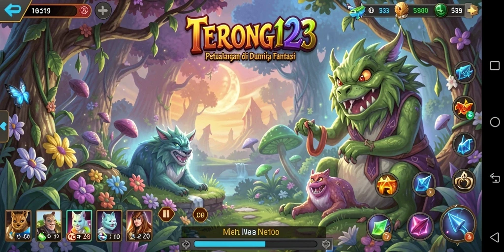 Tampilan menakjubkan dari gameplay petualangan TERONG123.