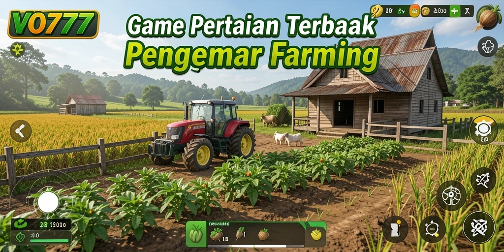 Tangkapan layar gameplay VO777 yang menampilkan aktivitas bertani yang seru.