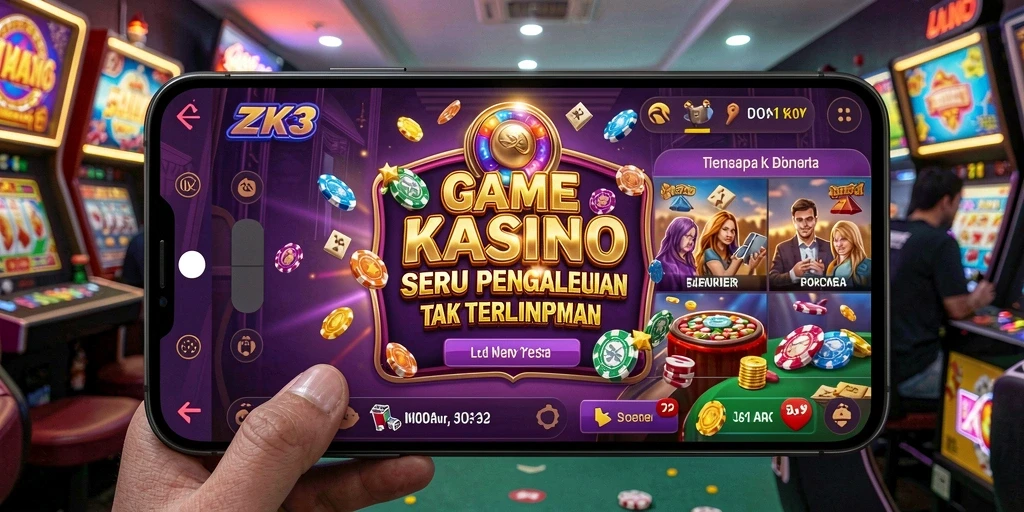 Gameplay seru di ZK3 dengan berbagai pilihan permainan Kasino.